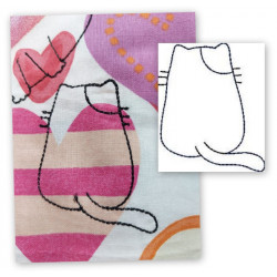 Stickdatei - Cute Doodle Cat 4 Appli